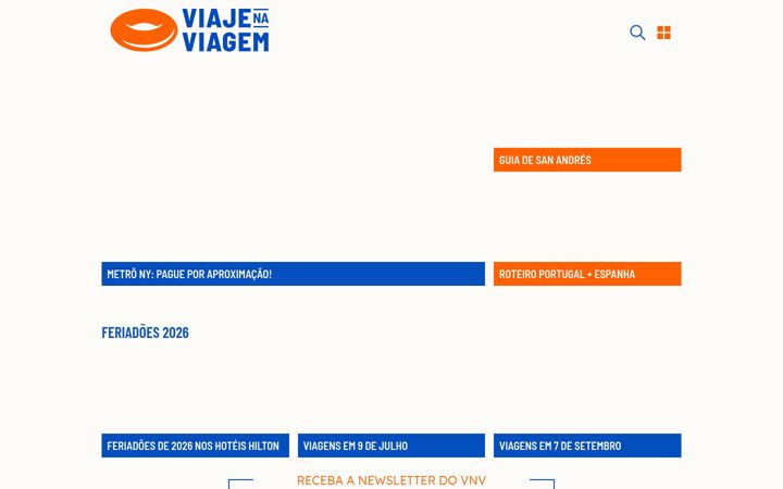 Captură de ecran a viajenaviagem.com