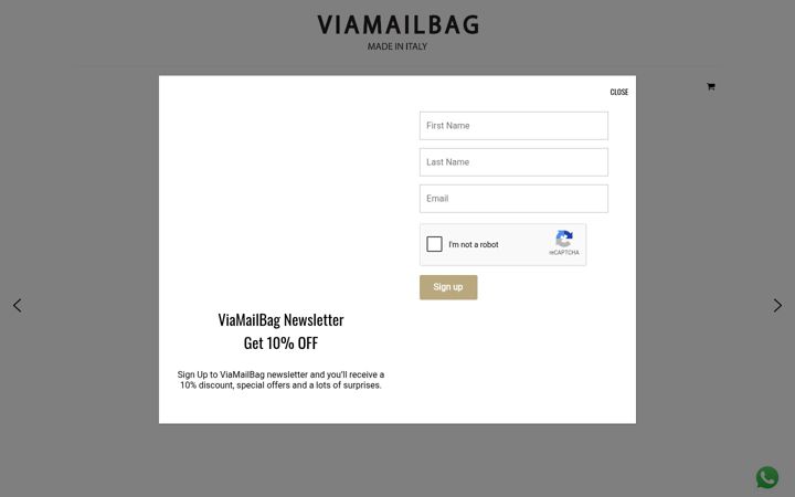 Screenshot di viamailbag.it