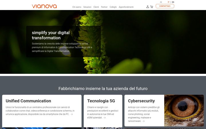 Screenshot of vianova.it