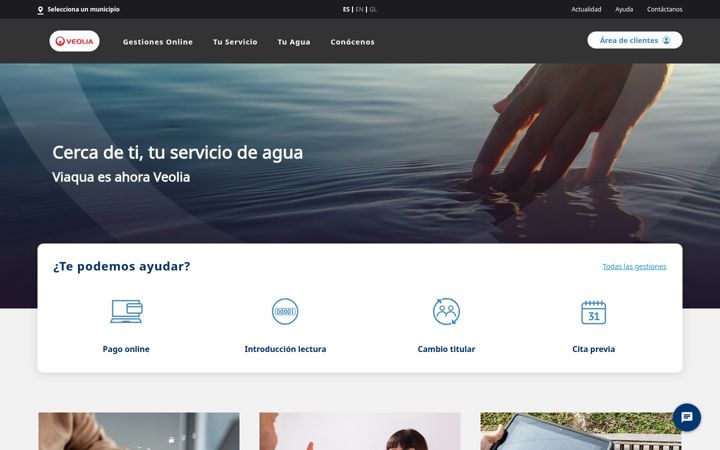 Screenshot of viaqua.gal