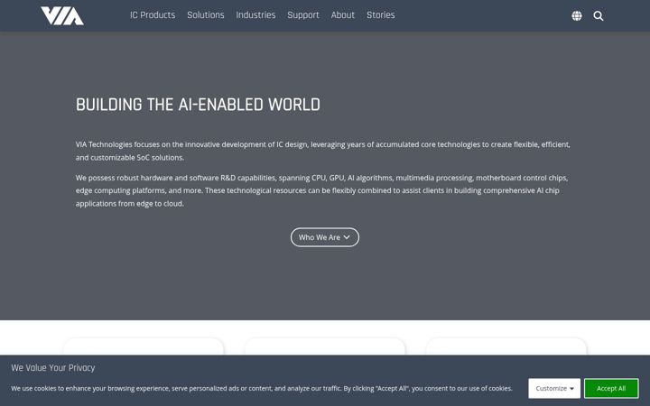 Screenshot of viatech.com