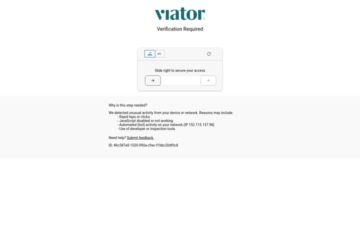 Screenshot ta' viator.com