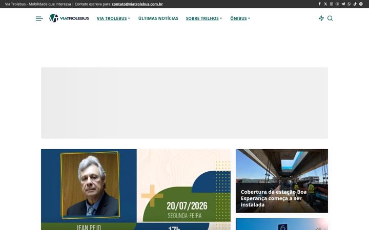 Screenshot of viatrolebus.com.br