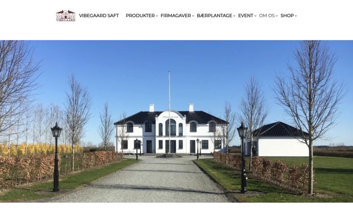 Screenshot of vibegaard.dk