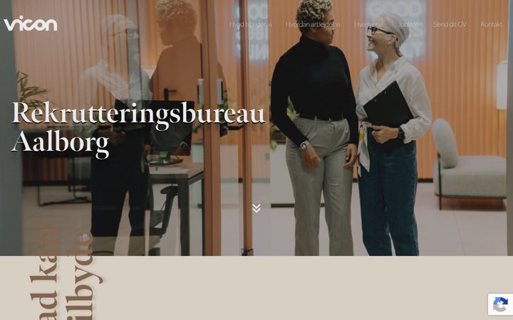 Kuvakaappaus sivustosta vicon.dk