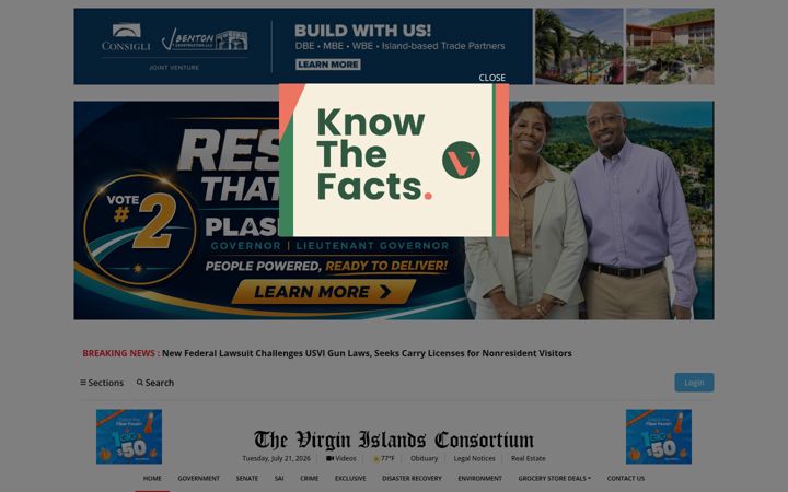 Screenshot of viconsortium.com
