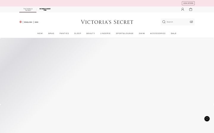 Snímek obrazovky victoriassecret.com