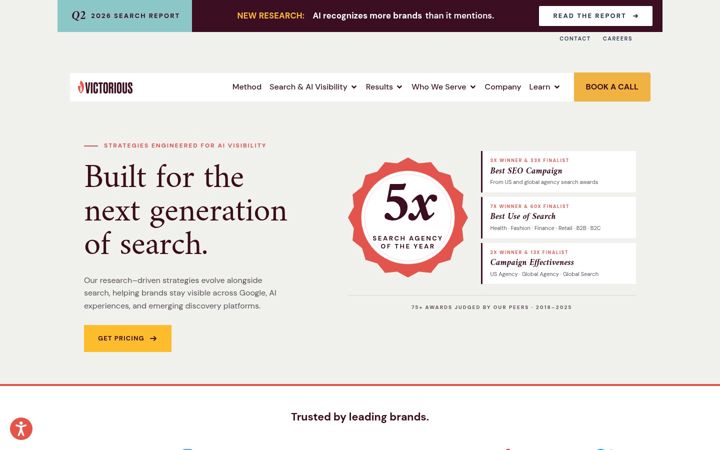 Screenshot of victoriousseo.com