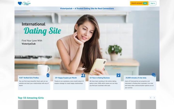 Screenshot of victoriyaclub.com