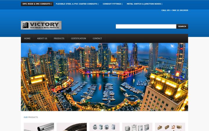 Screenshot of victory-electricals.com