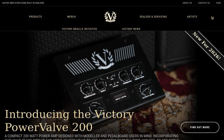 Screenshot von victoryamps.com