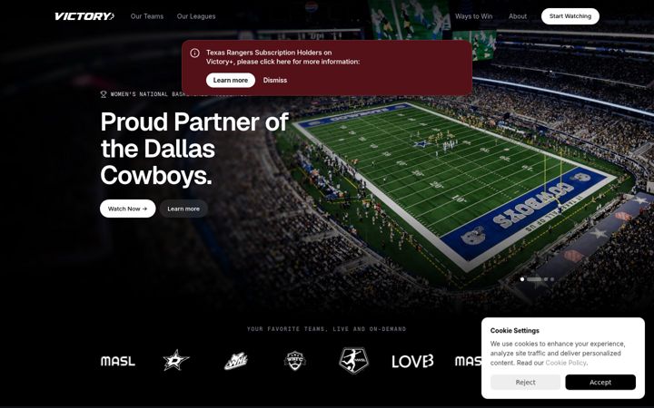 Screenshot of victoryplus.com