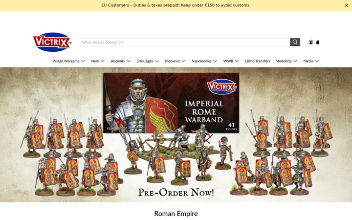 Screenshot of victrixlimited.com