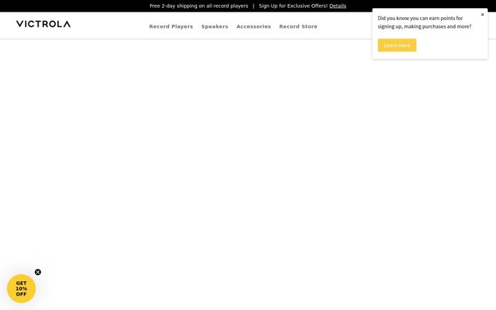 Screenshot of victrola.com
