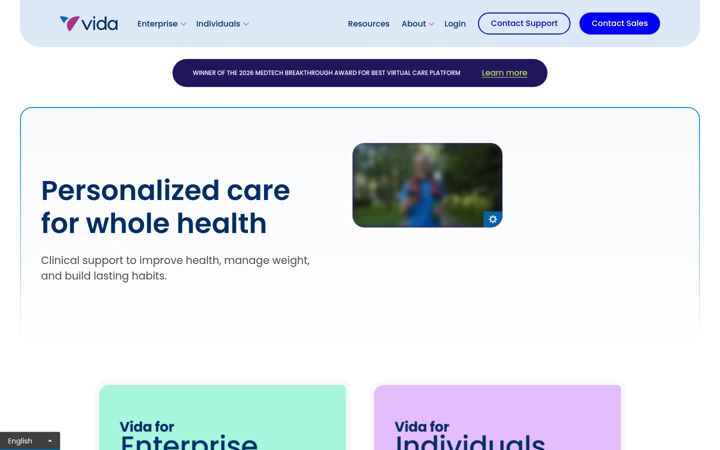 Screenshot of vida.com