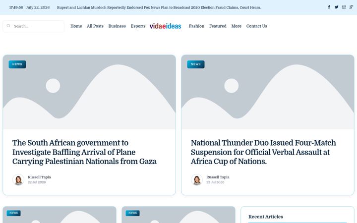 Screenshot of vidaeideasvision.mx