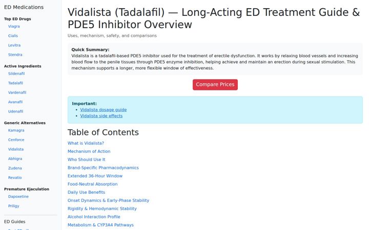 Screenshot of vidalisted.shop