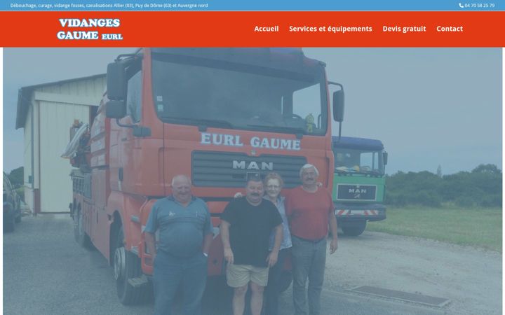 Zrzut ekranu vidange-gaume.com