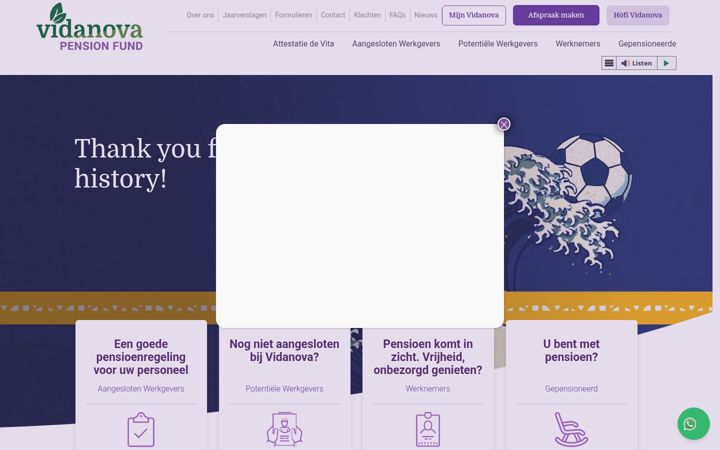 Képernyőkép: vidanova-pensionfund.com