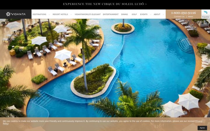 Screenshot of vidanta.com