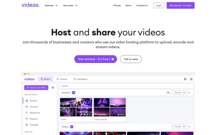 Screenshot of videas.fr
