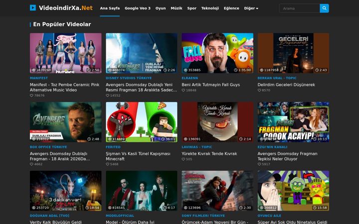 Screenshot of videoindirxa.net