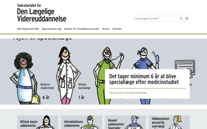 Skærmbillede af videreuddannelsen-syd.dk