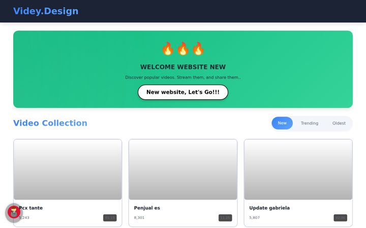 Screenshot of videy.design