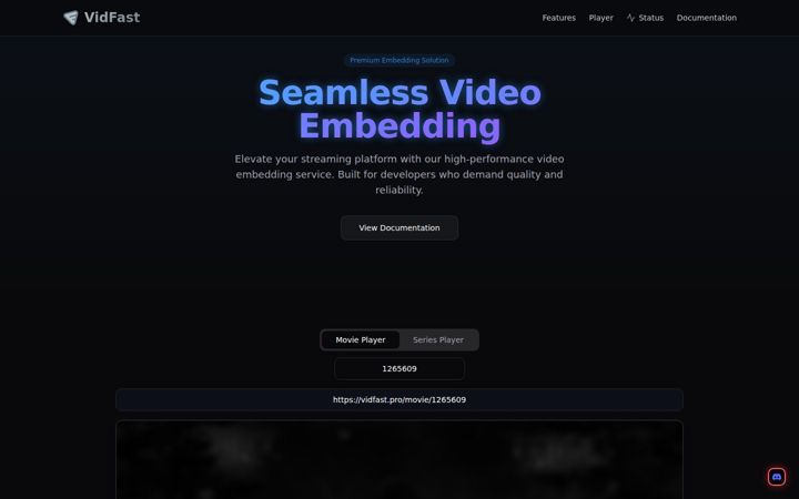 Screenshot of vidfast.pro