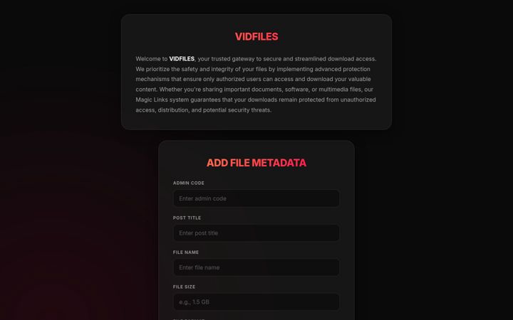 Screenshot of vidfiles.site