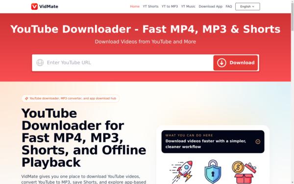 Screenshot of vidmate-official.com