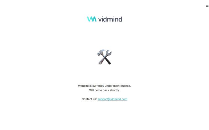 Screenshot van vidmind.com