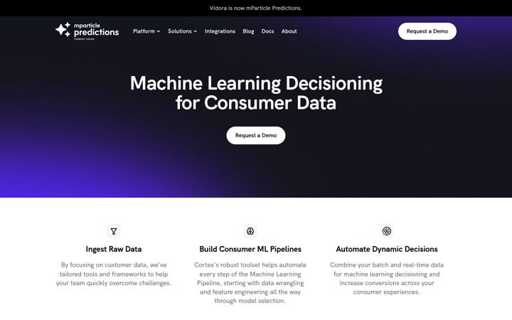 Screenshot of vidora.com