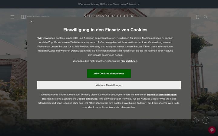 Screenshot of viebrockhaus.de