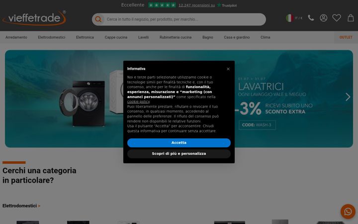 Screenshot του vieffetrade.com