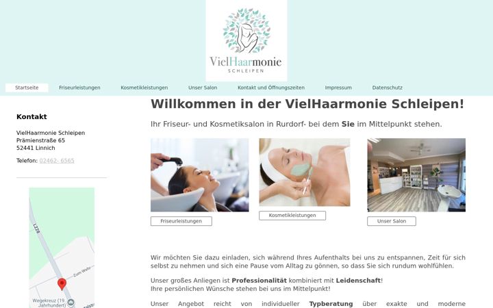 Skjámynd af vielhaarmonie-schleipen.de