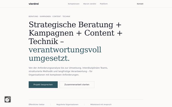 Screenshot of vierdrei.co