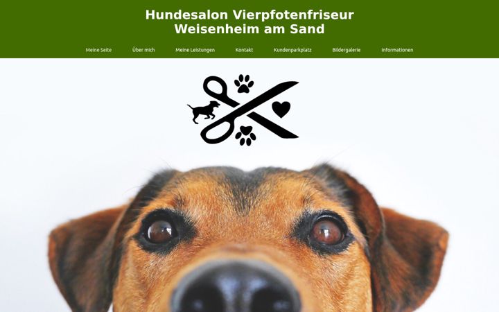 Екранна снимка на vierpfotenfriseur.de