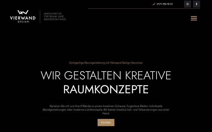 Screenshot του vierwanddesign.de