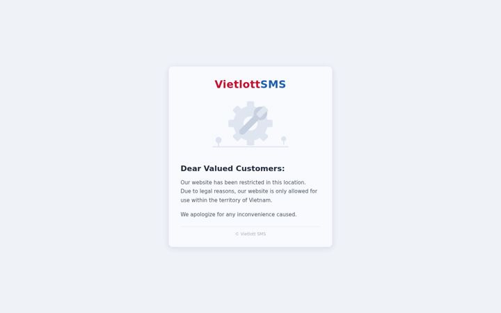 Screenshot of vietlott-sms.vn