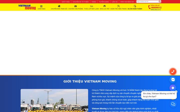 Screenshot of vietnammoving.com