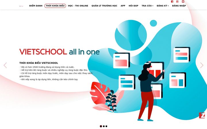 Screenshot of vietschool.vn