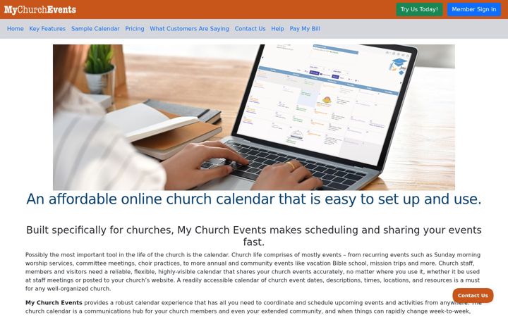 Screenshot of view-events.com