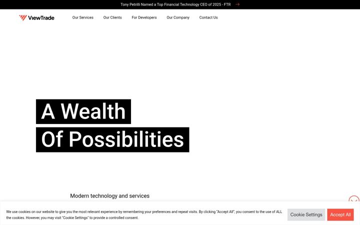 Screenshot of viewtrade.com