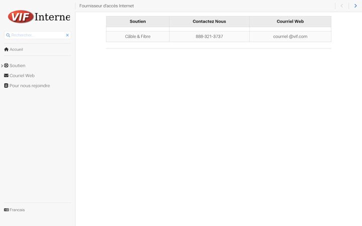 Screenshot of vif.net