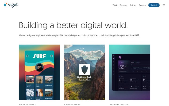 Screenshot of viget.com