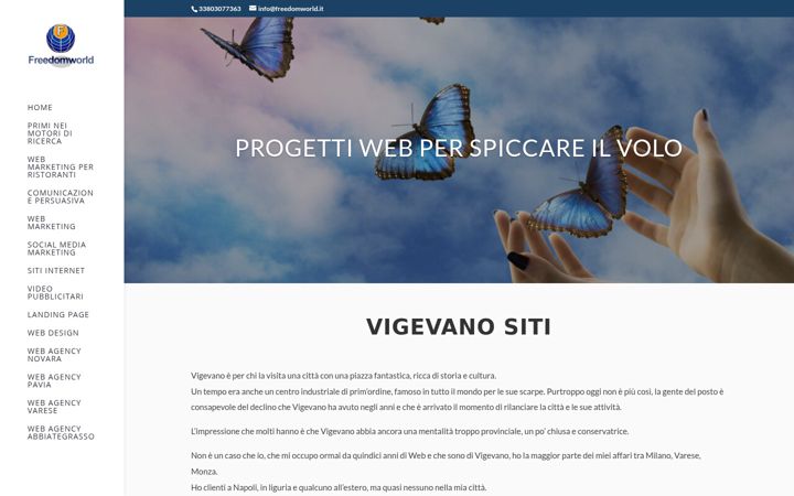 Screenshot of vigevanositi.it