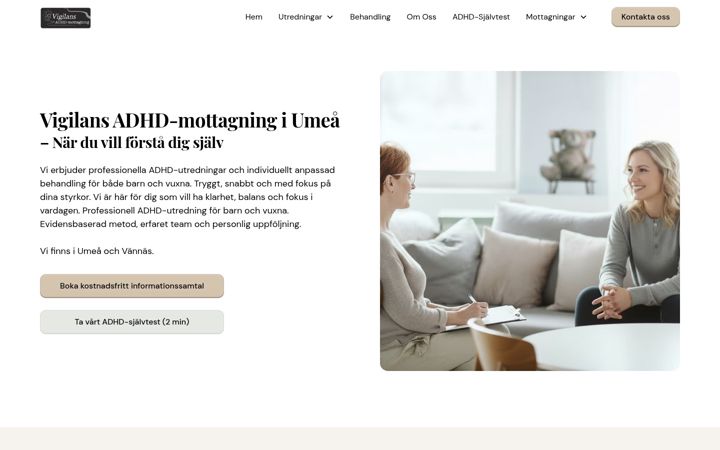 Screenshot of vigilans.se