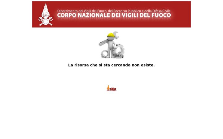 Screenshot of vigilfuoco.it