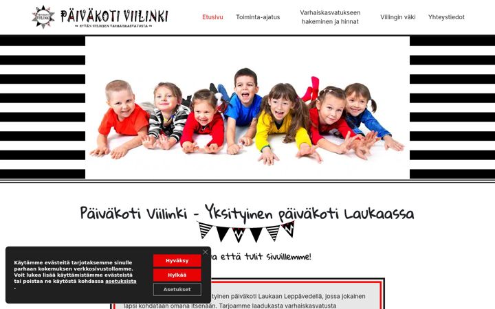 Screenshot of viilinki.fi